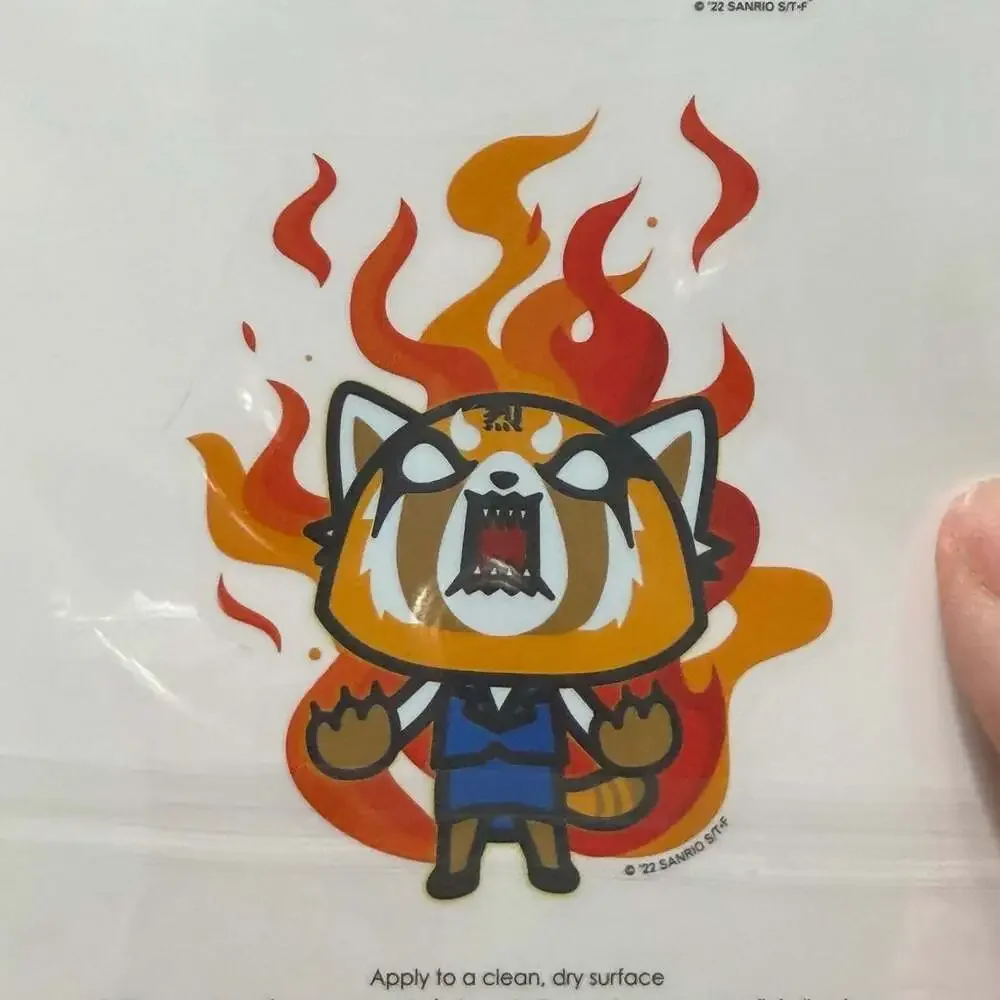 Aggretsuko Roomscapes by Trends International Phone Decals Headbanger